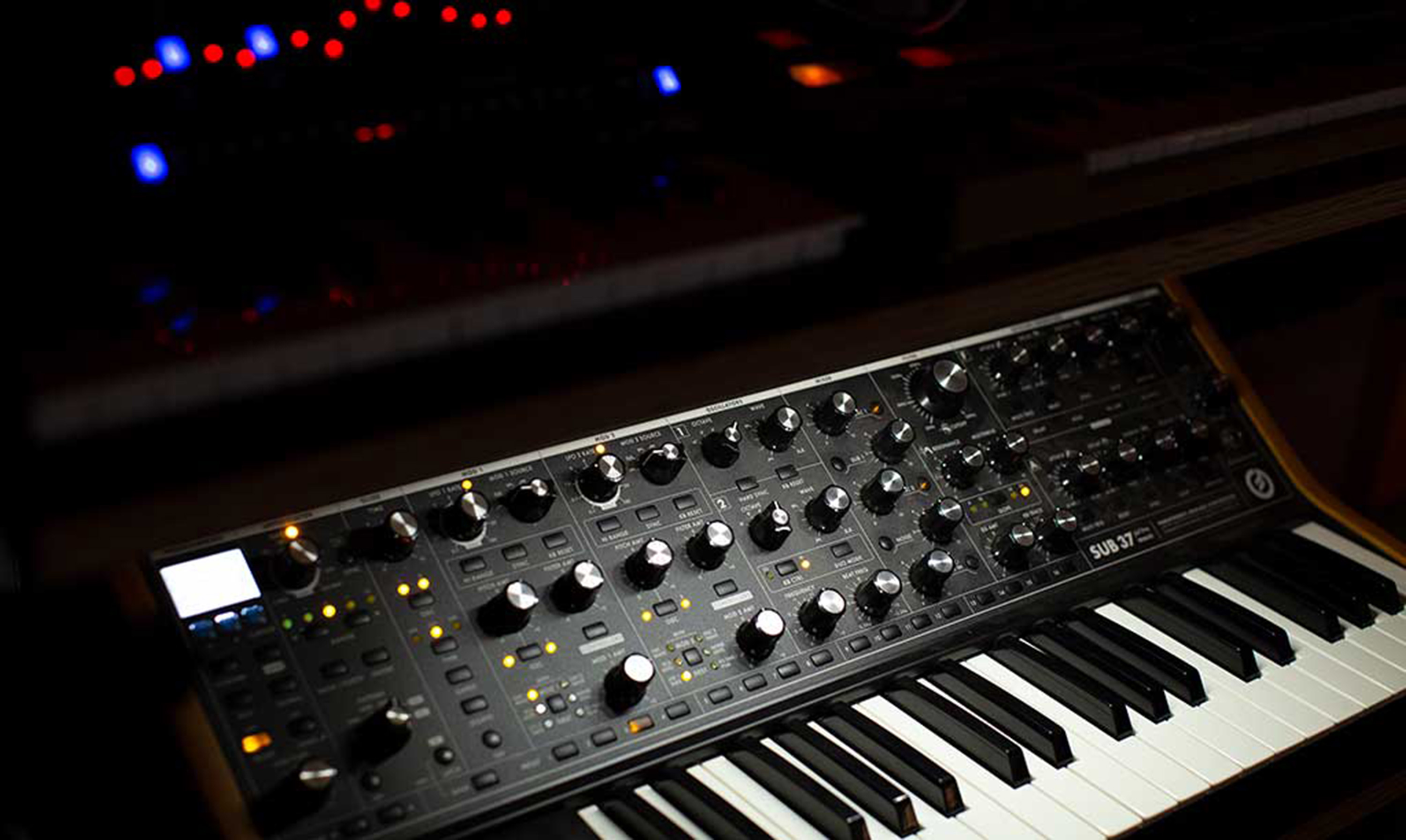 I was looking around for an original Minimoog and then they released this. Not a classic of course but sounds close enough for my needs and stays in tune - Paul Clark