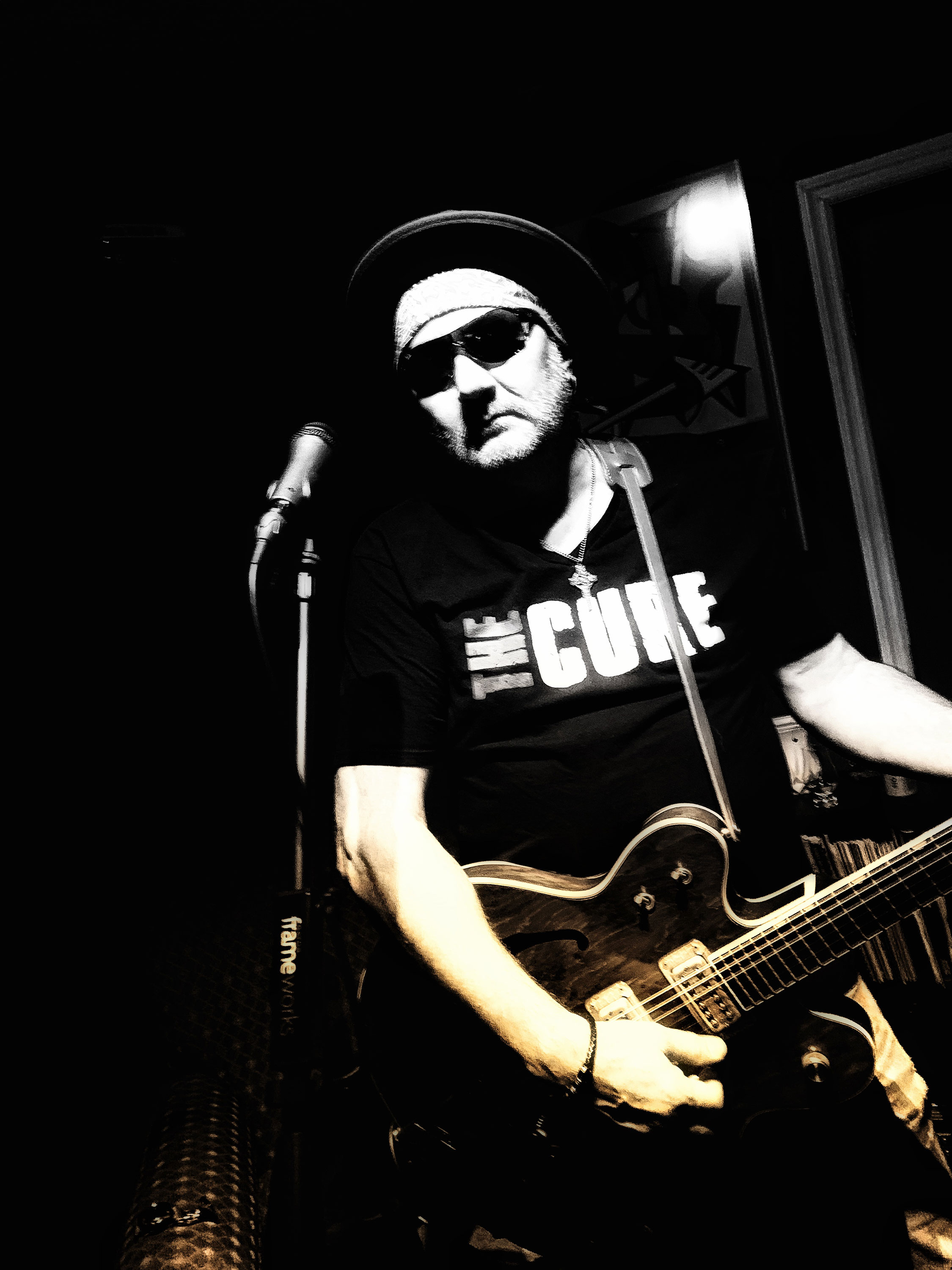 Me in the studio on my birthday playing a 71 Gretsch Country Gentleman - Trevor Tanner